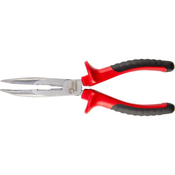 Удлиненные изогнутые плоскогубцы 200 мм Top Tools 32D116