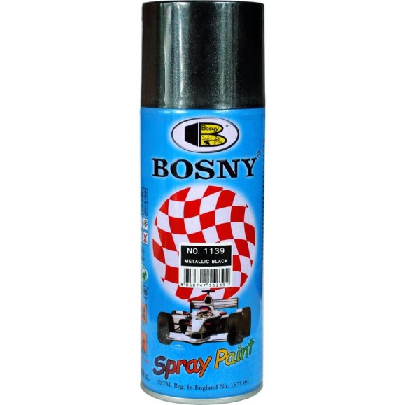 Краска Bosny металлик черный металлик 1139