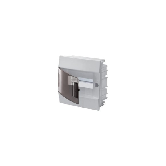 Бокс в нишу ABB Mistral41 8М прозрачная дверь c клемм, белый 1SLM004101A2202