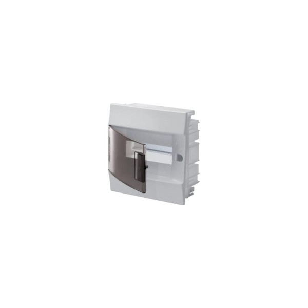 Бокс в нишу ABB Mistral41 8М прозрачная дверь c клемм, белый 1SLM004101A2202