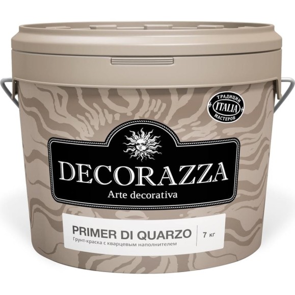 Укрывающий кварцевый грунт DECORAZZA Primer di Quarzo 7 кг DPRQ-07