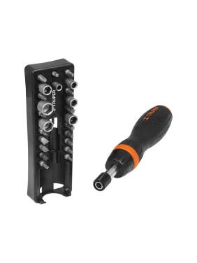 Отвертка с трещоткой и битами Truper JDM-24 18222