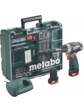Аккумуляторная дрель Metabo PowerMaxx BS Basic Set с набором оснастки 600080880
