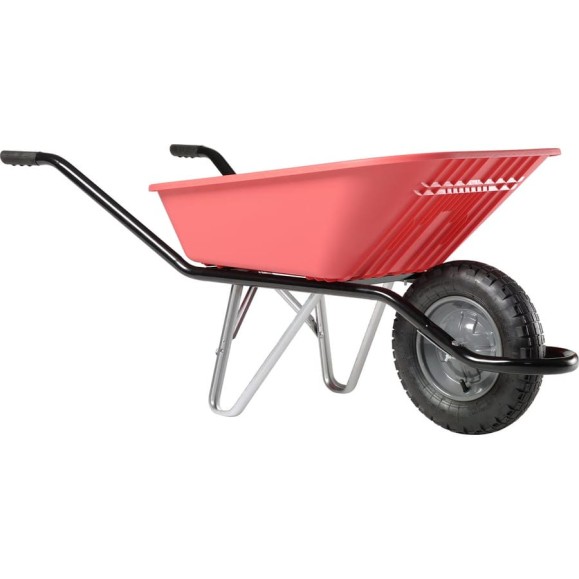 Тачка (одноколесная, 100 л, пневмо, 380 мм) Haemmerlin CARGO SUNNY STRAWBERRY 301110510