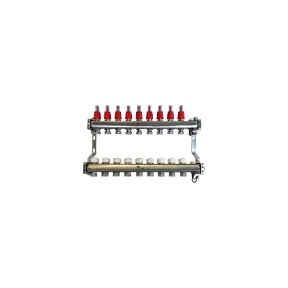 Коллекторный блок для теплого пола 1x3/4EU отв.-9 Gekon GK 72109 Коллекторный блок для теплого пола 1x3/4EU отв.-9 Gekon GK 72109