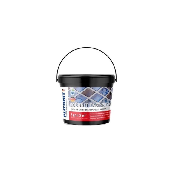 Затирка PLITONIT Colorit Fast Premium серебристо-серый-2 Н006102