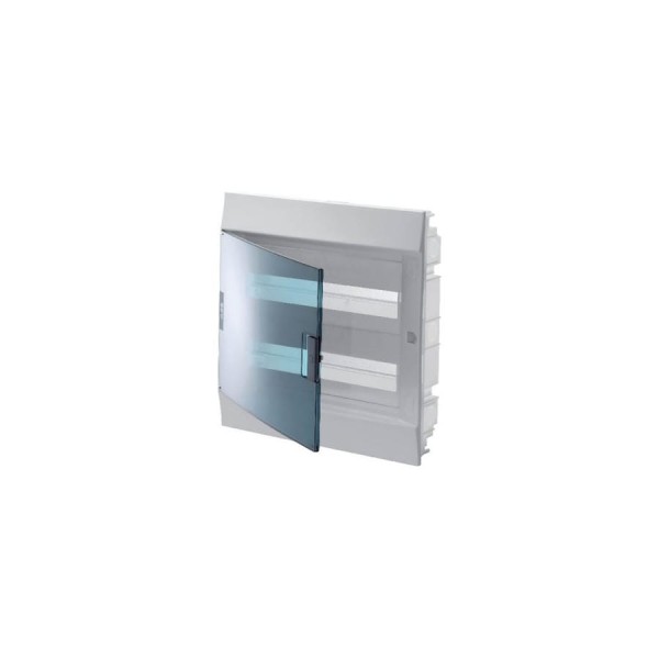 Бокс в нишу ABB Mistral41 36М зеленая дверь 2 ряда 850 без клемм белый 1SLM004100A1406