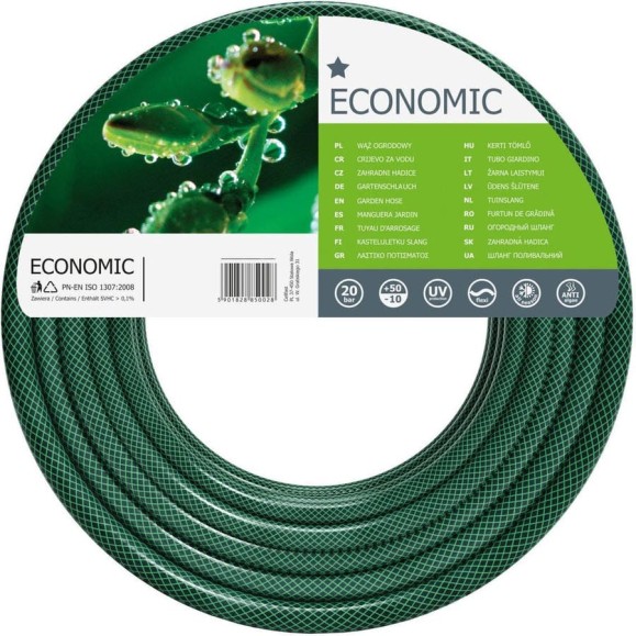 Садовый шланг Cellfast ECONOMIC 1/2'', 15 м 10-004 Садовый шланг Cellfast ECONOMIC 1/2'', 15 м 10-004