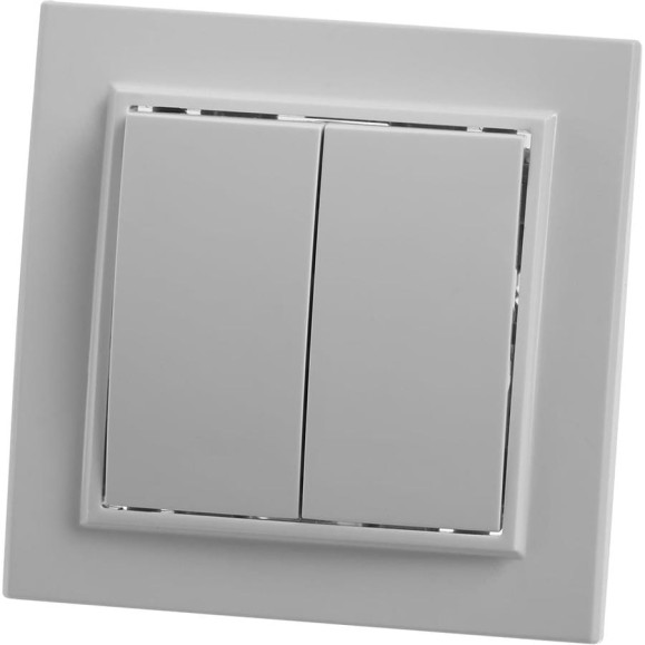 Выключатель STEKKER 2-клавишный, 220V, 10А, серия Эрна, белый, PSW10-9004-01 39044 Выключатель STEKKER 2-клавишный, 220V, 10А, серия Эрна, белый, PSW10-9004-01 39044