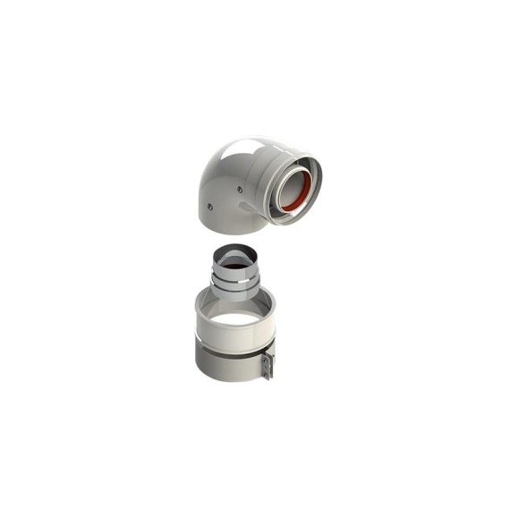 Колено подключения 90° диаметр 60/100L Br,Bx Royal Thermo НС-1013883
