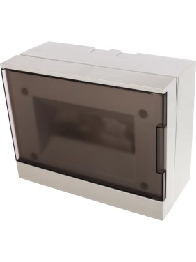 Навесной бокс ABB ЩРн-П-8М серая дверь Basic E с клеммами 1SZR004002A2203