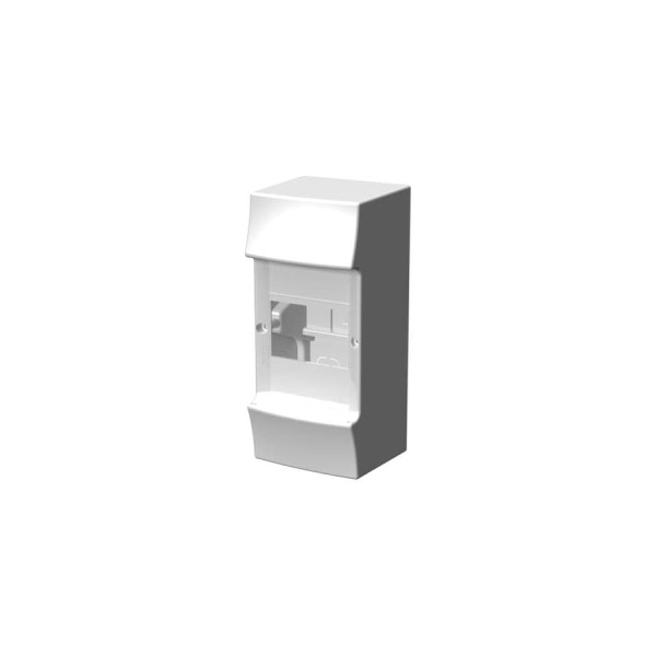 Бокс ABB Mistral41 настенный, 4М без двери, без клемм, белый 1SPE007717F0200