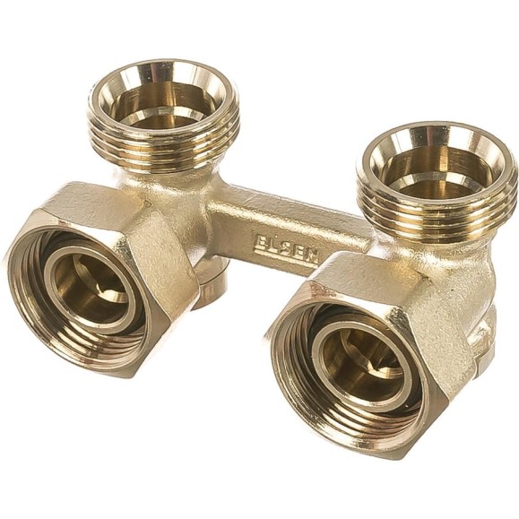 Угловой H-образный вентиль ELSEN 3/4", 3/4", Н ЕК-НГ ЕК EVR05.3412