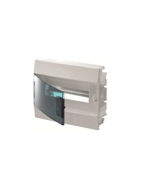 Бокс в нишу ABB Mistral41 12М 850 зеленая дверь, без клемм, белый 1SLM004100A1403