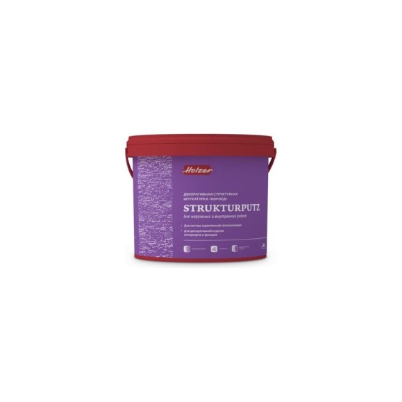 Штукатурка декоративная Strukturputz R 15 (25 кг; зерно 1.5 мм) Holzer 1499