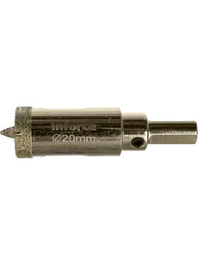 Коронка алмазная по стеклу и керамике (20 мм; 30 мм) Inforce 11-01-067