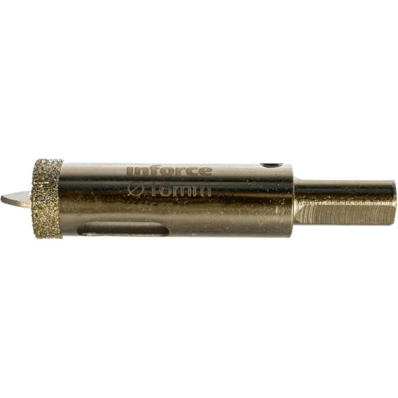 Коронка алмазная по стеклу и керамике (16 мм; 30 мм) Inforce 11-01-066