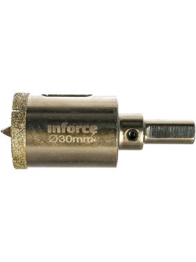 Коронка алмазная по стеклу и керамике (30 мм; 30 мм) Inforce 11-01-069