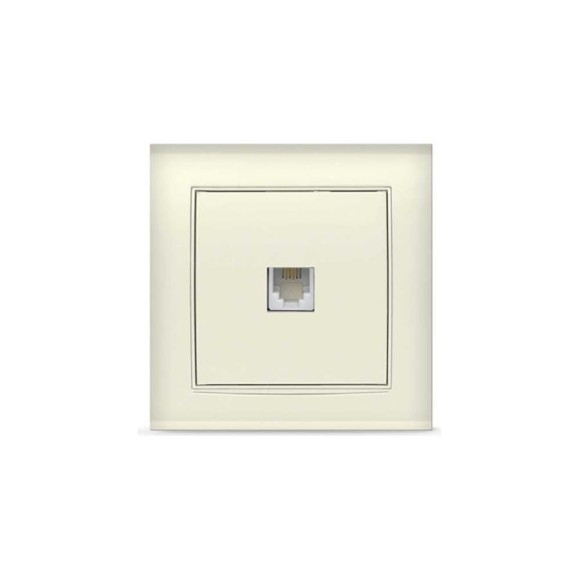Розетка UNIVersal Бриллиант TF слоновая кость ivory 7948783