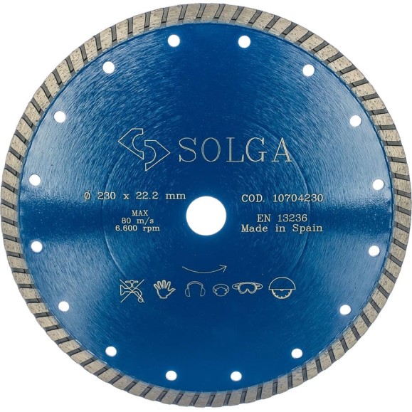 Диск алмазный PROFESSIONAL турбо по железобетону (230х22.2 мм) Solga Diamant 10704230 Диск алмазный PROFESSIONAL турбо по железобетону (230х22.2 мм) Solga Diamant 10704230