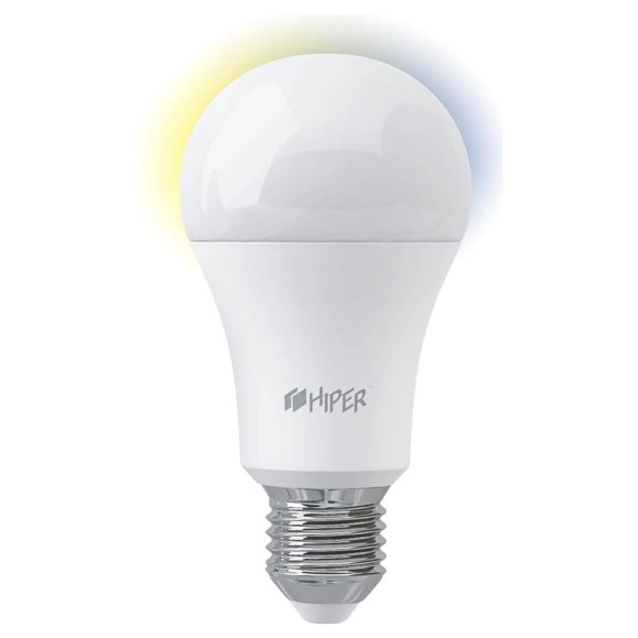 Умная LED лампочка HIPER WiFi 2.4 ГГц, E27, AC 100-250В, 2700K-6500K, A+, 1020 лм HI-A61W