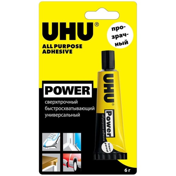 Универсальный контактный прозрачный клей UHU KRAFT 6 г 45083/В