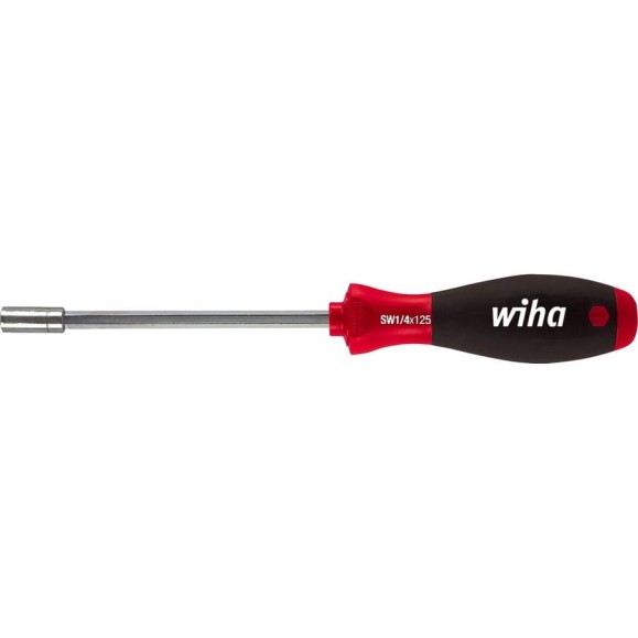 Отвертка-битодержатель Wiha SoftFinish 1/4, 125 мм 01475