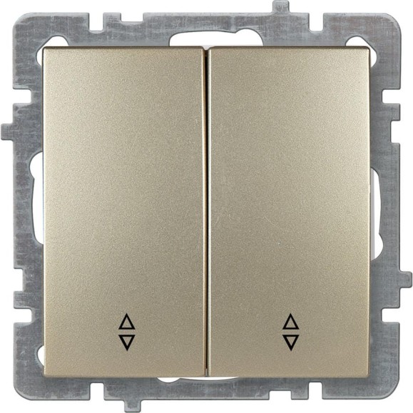 Механизм выключателя NILSON 2СП проходной золото Touran/Alegra metallic 24150409 Механизм выключателя NILSON 2СП проходной золото Touran/Alegra metallic 24150409