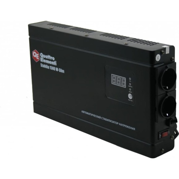 Настенный стабилизатор напряжения QUATTRO ELEMENTI Stabilia 1500 W-Slim 772-579 Настенный стабилизатор напряжения QUATTRO ELEMENTI Stabilia 1500 W-Slim 772-579