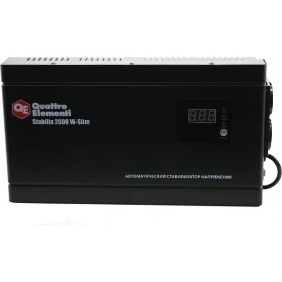 Настенный стабилизатор напряжения QUATTRO ELEMENTI Stabilia 2000 W-Slim 772-586 Настенный стабилизатор напряжения QUATTRO ELEMENTI Stabilia 2000 W-Slim 772-586