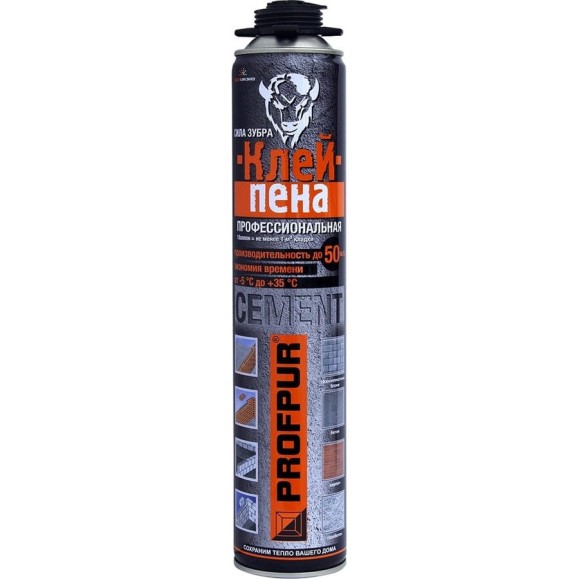 Клей-пена Profpur cement 850 мл 11602860