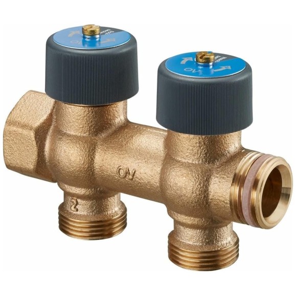 Гребёнка Oventrop 3/4", Multidis R 2, количество отводов-2, выход-3/4" 4200552