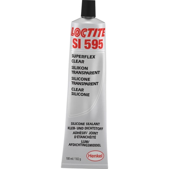 Силиконовый уксусный герметик Loctite 595 прозрачный, 100мл 2061823 Силиконовый уксусный герметик Loctite 595 прозрачный, 100мл 2061823