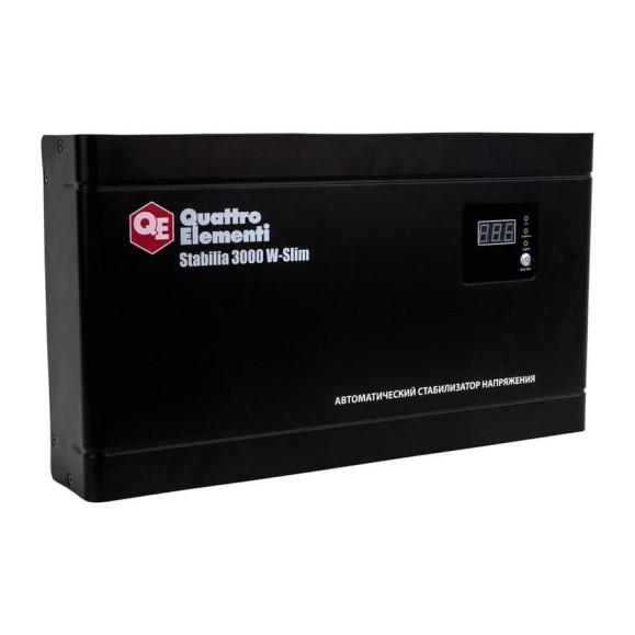 Настенный стабилизатор напряжения QUATTRO ELEMENTI Stabilia 3000 W-Slim 640-537