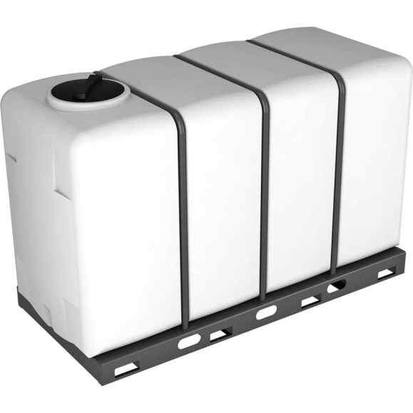 Емкость К 4000 белый с обрешеткой Экопром 117.4001.001.1
