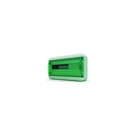 Щит Tekfor навесной 18 мод. IP65, прозрачная зеленая дверца BNZ 65-18-1 01-03-002
