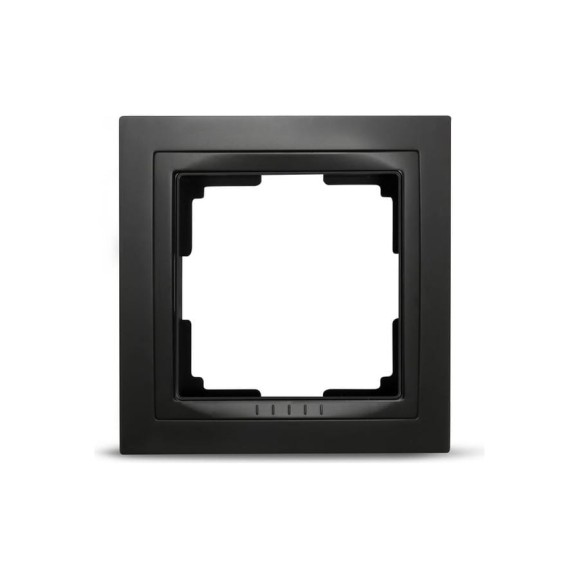 Рамка Smartbuy 1-местная пластик черная Нептун SBE-05b-Plastic-FR-1