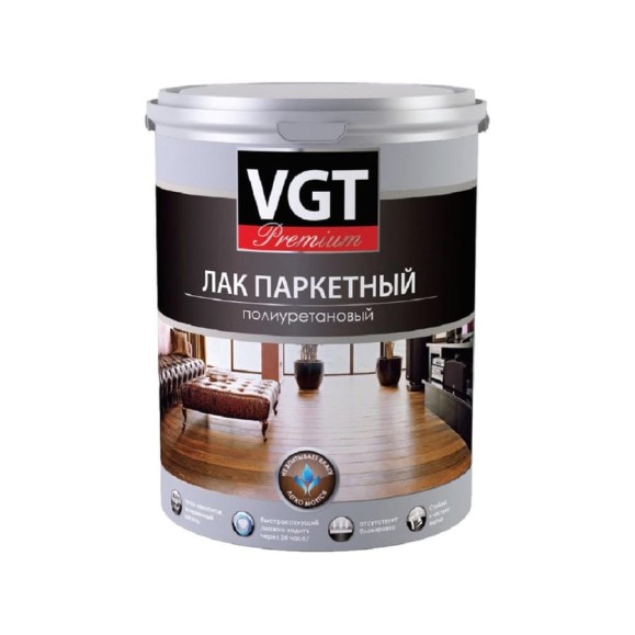 Паркетный лак VGT PREMIUM полиурет. глянц. 9кг 11605389 Паркетный лак VGT PREMIUM полиурет. глянц. 9кг 11605389