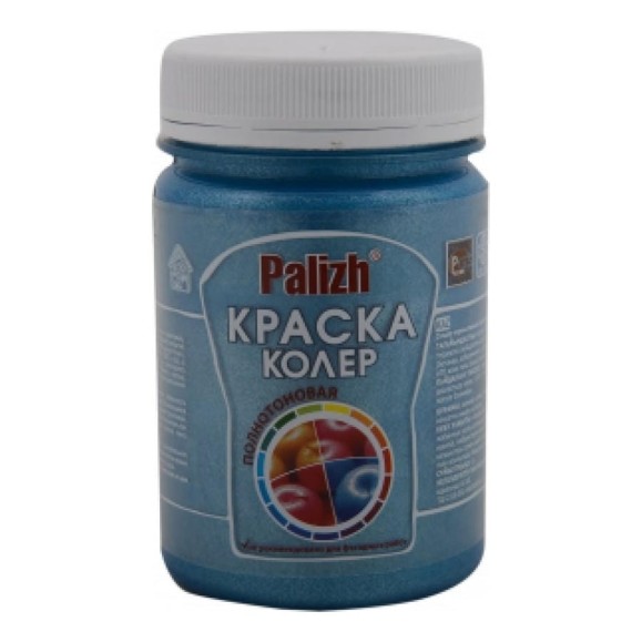 Акриловая краска-колер Palizh №176 синий металлик, 0.25 кг 11597114 Акриловая краска-колер Palizh №176 синий металлик, 0.25 кг 11597114