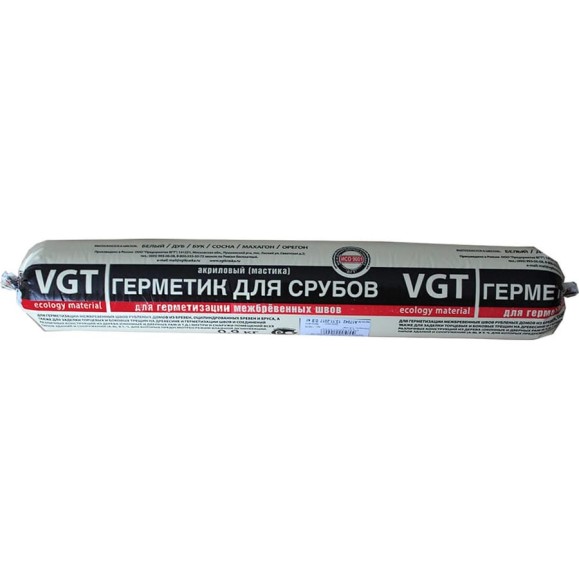 Акриловый герметик-мастика для срубов VGT сосна 0,9л файл-пакет 8 11603021