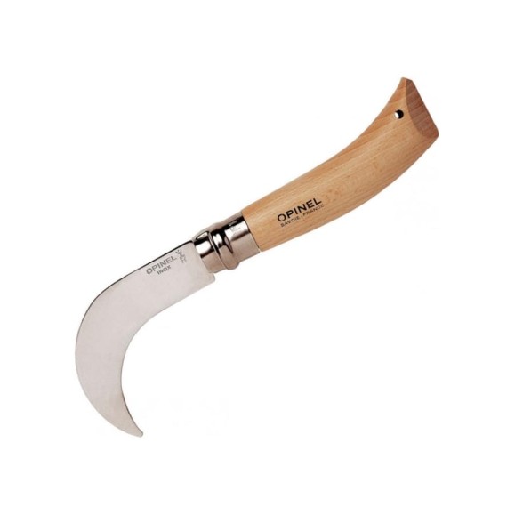 Садовый нож Opinel №10 нержавеющая сталь, с изогнутым лезвием, блистер 657 Садовый нож Opinel №10 нержавеющая сталь, с изогнутым лезвием, блистер 657