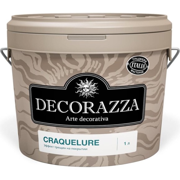 Декоративное покрытие DECORAZZA Craquelure для эффекта растрескавшейся краски 1 л DCR-10 Декоративное покрытие DECORAZZA Craquelure для эффекта растрескавшейся краски 1 л DCR-10