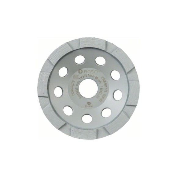 Алмазная чашка Standard по бетону (115х22.2 мм) Bosch 2608601571 Алмазная чашка Standard по бетону (115х22.2 мм) Bosch 2608601571