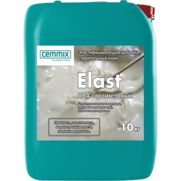 Строительный клей ПВА CEMMIX Elast 10 кг 537548
