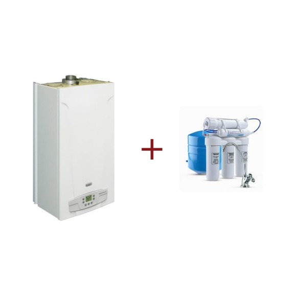 Газовый настенный котел Baxi Eco Four 24 + Аквафор водоочиститель ОСМО 50 исп. 5