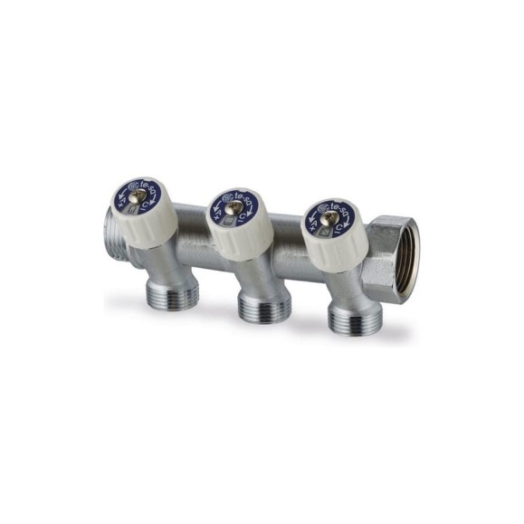 Сантехнический коллектор 1"х3/4"х3 TE-SA 203TG50-065-03