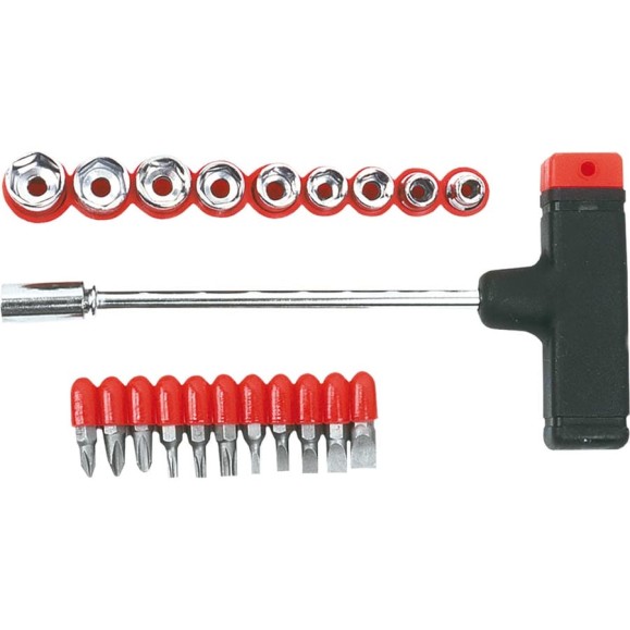 Набор насадок и сменных головок с держателем Top Tools 21шт. 39D385