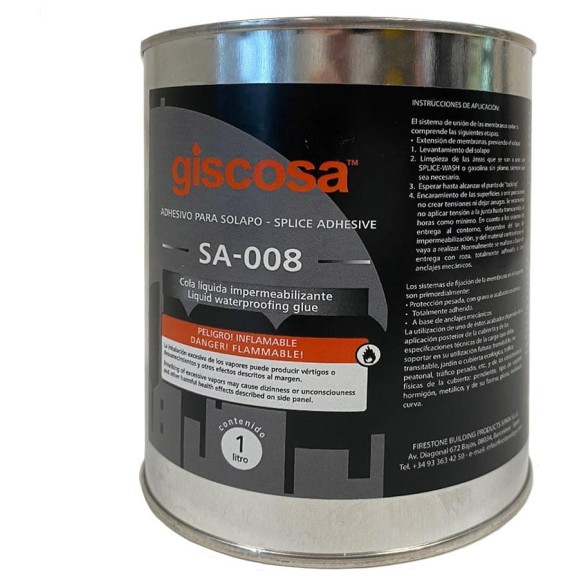 Клей для ЭПДМ мембраны FIRESTONE "SA-008", 1л 010