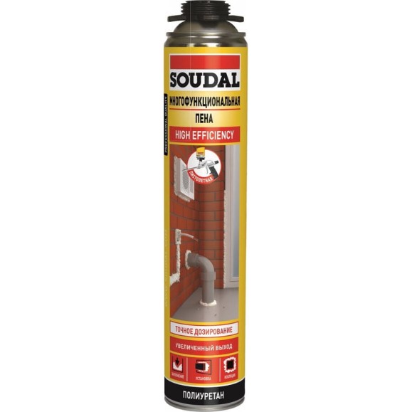 Многофункциональная пена SOUDAL пистолетная 750 мл 134523