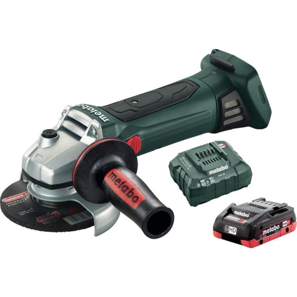 Аккумуляторная углошлифовальная машина Metabo W18 LTX 125 + 3.5 Ач LiHD + ЗУ ASC 55 T0333 Аккумуляторная углошлифовальная машина Metabo W18 LTX 125 + 3.5 Ач LiHD + ЗУ ASC 55 T0333